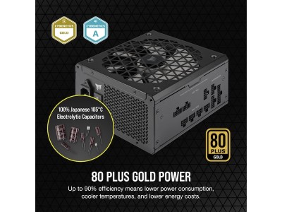 Corsair RM750x 750W, ATX, 140 mm fläkt, 80PLUS Gold, löstagbara kablar#8