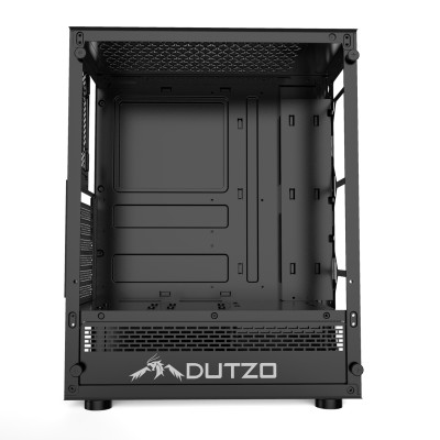 DUTZO C320 TG RGB, Miditower m. Sidfönster, Svart Chassi#4