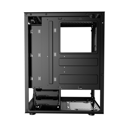 DUTZO C320 TG RGB, Miditower m. Sidfönster, Svart Chassi#5