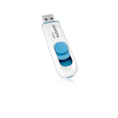 16 GB Usb Minne ADATA USB2 White&Blue C008 Smart Sliding Button