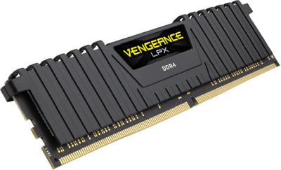 16 GB (2x8GB) DDR4-2400 Corsair Vengeance