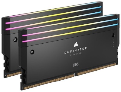 64 GB (2x32GB) DDR5-6000 Corsair Dominator Titanium RGB CL30, AMD EXPO - Svart#1