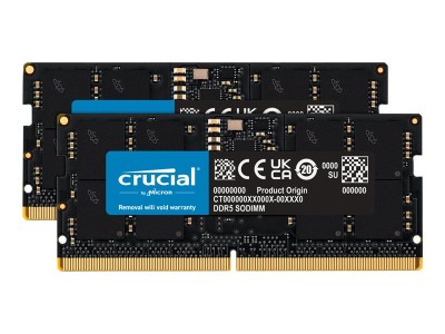 32 GB (2x16GB) SODIMM DDR5-4800 Crucial CL40