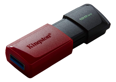 128 GB Kingston DataTraveler Exodia M, USB 3.2, Svart/röd