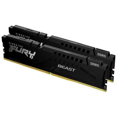 32 GB (2x16GB) DDR5-5200 Kingston FURY Beast Black CL40, XMP - Svart