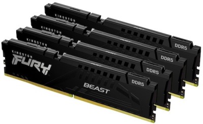 128 GB (4x32GB) DDR5-5200 Kingston FURY Beast Black CL40