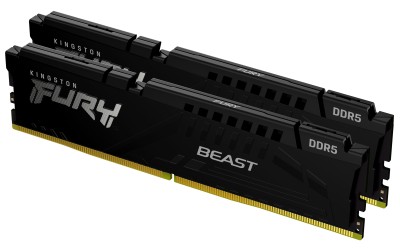 64 GB (2x32GB) DDR5-5200 Kingston FURY Beast Black CL40, AMD EXPO - Svart#1