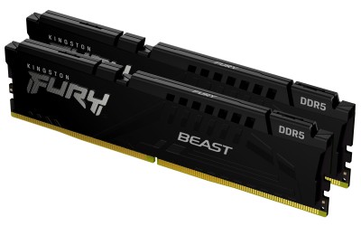32 GB (2x16GB) DDR5-6000 Kingston FURY Beast Black CL30, AMD EXPO - Svart