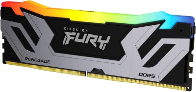 24 GB DDR5-4200 Kingston FURY Renegade RGB Silver CL40, XMP - Svart/Silver