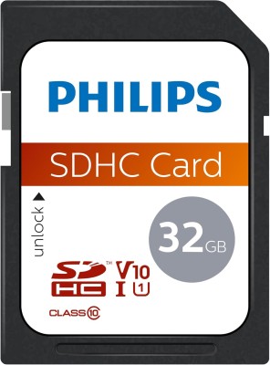 Philips Ultra Speed SDHC-kort 32 GB UHS-I U1, läshastighet upp till 80 MB/s, V10, minneskort för kameror