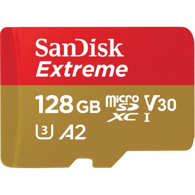 SANDISK MicroSDXC Extreme 128GB Adapter 190MB/s A2 C10 V30#2