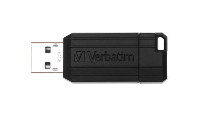 64 GB Verbatim Store 'n' Go PinStripe, USB 2.0 - Svart