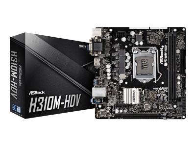 Asrock H310M-HDV mATX, DVI-D, D-Sub, HDMI