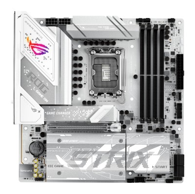 Asus ROG Strix B860-G GAMING WIFI, Intel LGA1851, PCI Express, MicroATX, 4xDDR5, 4xM.2 + SATA3 RAID, HDMI/DP/TB4, USB-C, 2.5Gbe LAN, WiFi 7, Bluetooth 5.4, Aura Sync RGB