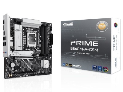 Asus PRIME B860M-A-CSM, Intel LGA1851, 2xPCI Express, MicroATX, 4xDDR5, 2xM.2 + SATA3, HDMI/2xDP, USB-C, 2.5GbE LAN#1