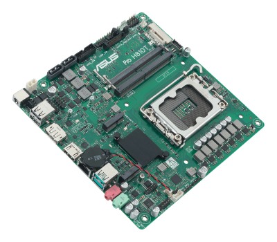 Asus PRO H810T-CSM, Intel LGA1851, PCI Express, Mini-ITX, 2xDDR5 SODIMM, 1xM.2 + SATA3, HDMI/DP/LVDS, USB-C (front), GigaLAN#3