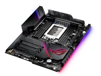 Asus ROG Zenith Extreme Alpha, AMD Socket TR4, X399, EATX, 8xDDR4, SLI/CrossFireX, 4xPCI Express, 3xM.2 + SATA3, USB-C, 10Gbe LAN, WiFi 5, Bluetooth, Aura Sync#2