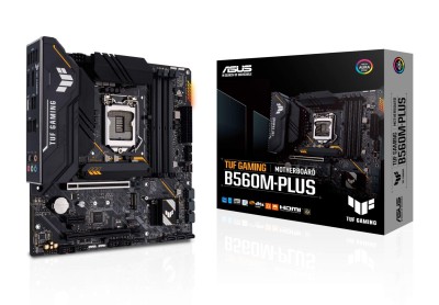 Asus TUF GAMING B560M-PLUS, Intel LGA1200, B560, PCI Express, MicroATX, 4xDDR4, 2xM.2 + SATA3, HDMI/DP, USB-C, 7.1 audio, 2.5Gbe LAN, Aura Sync RGB#2