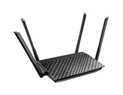 Trådlös Router Asus RT-AC1200, 100 Mbit/s, LANx4, 2.4GHz/5GHz, Wi-Fi 802.11ac, 300+867 Mbit/s, 1xUSB#3