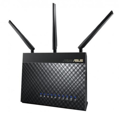 Trådlös router Asus RT-AC68U Dual Band Wireless AC1900 med 4-port Gigabit switch, 2xUSB med 3G/4G-stöd