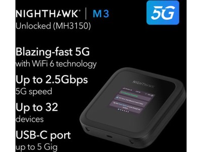 Netgear Nighthawk M3 5G mobile ruter AX3600, 4G/5G, 1Gig ethernet, batteri, WiFi 6#2