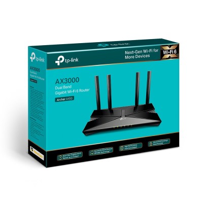 Trådlös router TP-Link Archer AX50 Wireless AX3000 WiFi 6, 4-port Gigabit-switch#6