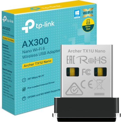 Nätverkskort TP-Link AX300 Wifi6 USB Adapter