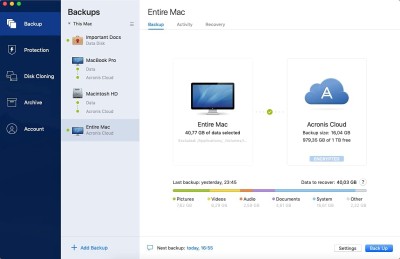 Acronis Cyber Protect Home Office 2023, Essentials till 1 PC/Mac, 1 Års Abb. Windows/Mac/Android/iOS, Säkerhetskopiering#2