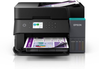 Epson EcoTank ET-3950, skrivare + scanner + kopiator, 18/9 ppm ISO, 1200x2400 dpi scanner, display, duplex, AirPrint, USB/LAN/WiFi