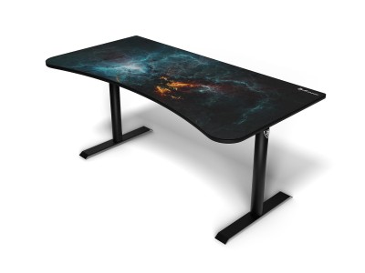 Arozzi Arena Gaming Desk Omega, höjdjusterbart, heltäckande musmatta med bild#1