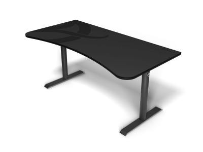 Arozzi Arena Gaming Desk Gunmetal Dark Grey, höjdjusterbart, heltäckande musmatta#1