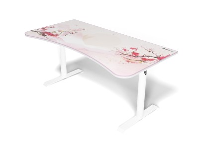 Arozzi Arena Gaming Desk Sakura, höjdjusterbart, heltäckande musmatta med bild#1