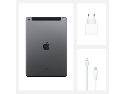 Apple iPad (2020) 10,2 tum Wi-Fi + Cellular 128 GB - Rymdgrå#4