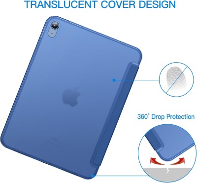 Fodral iPad 11:e/10:e Generationen (2025/2022) m. Pennhållare, Automatisk uppvakning/sömn-funktion, Magnetiskt Fodral - Marinblå#3