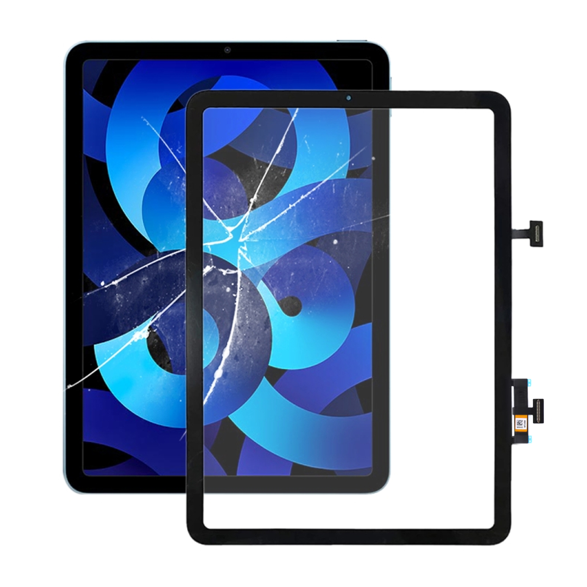 iPad Air 4 2020 /Air 5 2022 10.9 Glas med Touchskärm - Svart inkl. montering