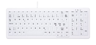 CHERRY Tangentbord AK-C7000F-U1- Vit Nordisk Layout