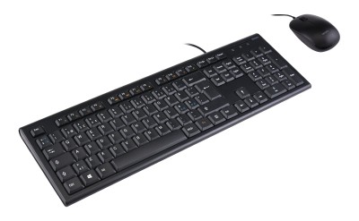 Deltaco Tangentbordskit m. Mus, Kabel USB, Nordic layout - Svart#2