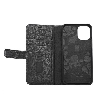 Plånboksfodral ONSALA COLLECTION Skinn iPhone 11 Pro Max, 3 kortfack - Svart#3