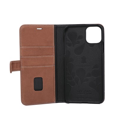 Plånboksfodral ONSALA COLLECTION Skinn iPhone 11 Pro Max, 3 kortfack - Brun#4