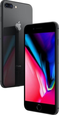 iPhone 8 Plus 64 GB med 5,5-tumsskärm och dubbel kamera Space Grey