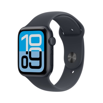 Apple Watch SE 3 GPS + Cellular 44mm Midnatt Aluminiumboett med Midnatt Sportband - S/M
