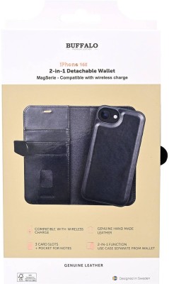 Plånboksfodral BUFFALO 2in1 Leather 3 card MagSeries iPhone 16e - Svart#2