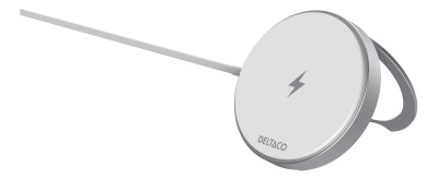 Deltaco Magnetic wireless charger, 15W for iPhone 13/14/15/16