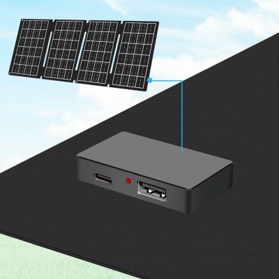 LogiLink Vikbar solcellspanel med USB-laddare 1x USB-C, 1 x USB-A 15W#3