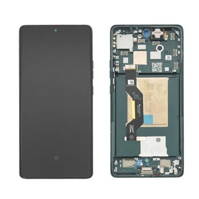 Motorola Edge 50 LCD Skärm Original - Jungle Green. Inkl montering