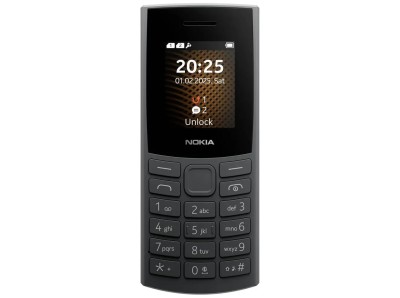 Nokia 105 4G 2nd Edition 1.8" BT, FM Ljud - Svart