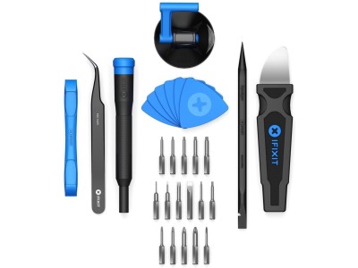 iFixit Essential Electronics Toolkit 16 bits, sugkopp, pincett#11