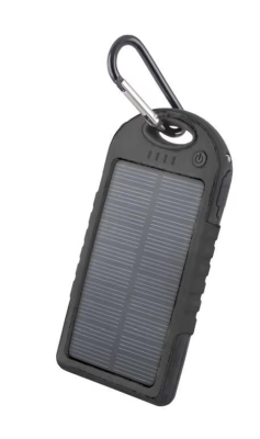 Forever STB-200 PowerBank, Solcell, 5000mAh - Svart