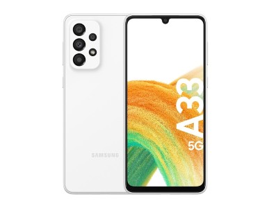 Samsung Galaxy A33 5G 128 GB, 6.4", 48/8/5/2/13 Mpixel kamera, Dual SIM, MicroSD, Android - Awesome White