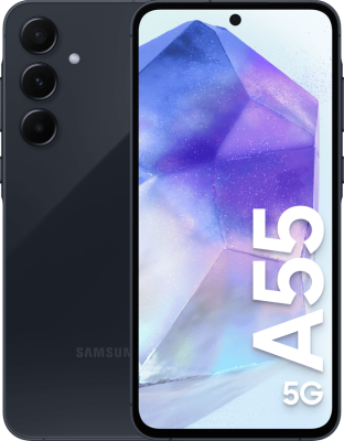 Samsung Galaxy A55 5G 128 GB, 6.6" sAMOLED 120Hz, 50/12/5/32 Mpixel kamera, Dual SIM, MicroSD, Android - Marinblå#1
